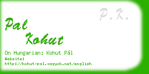 pal kohut business card